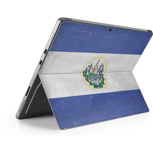 El Salvador Flag Distressed Surface Pro 8 Skin
